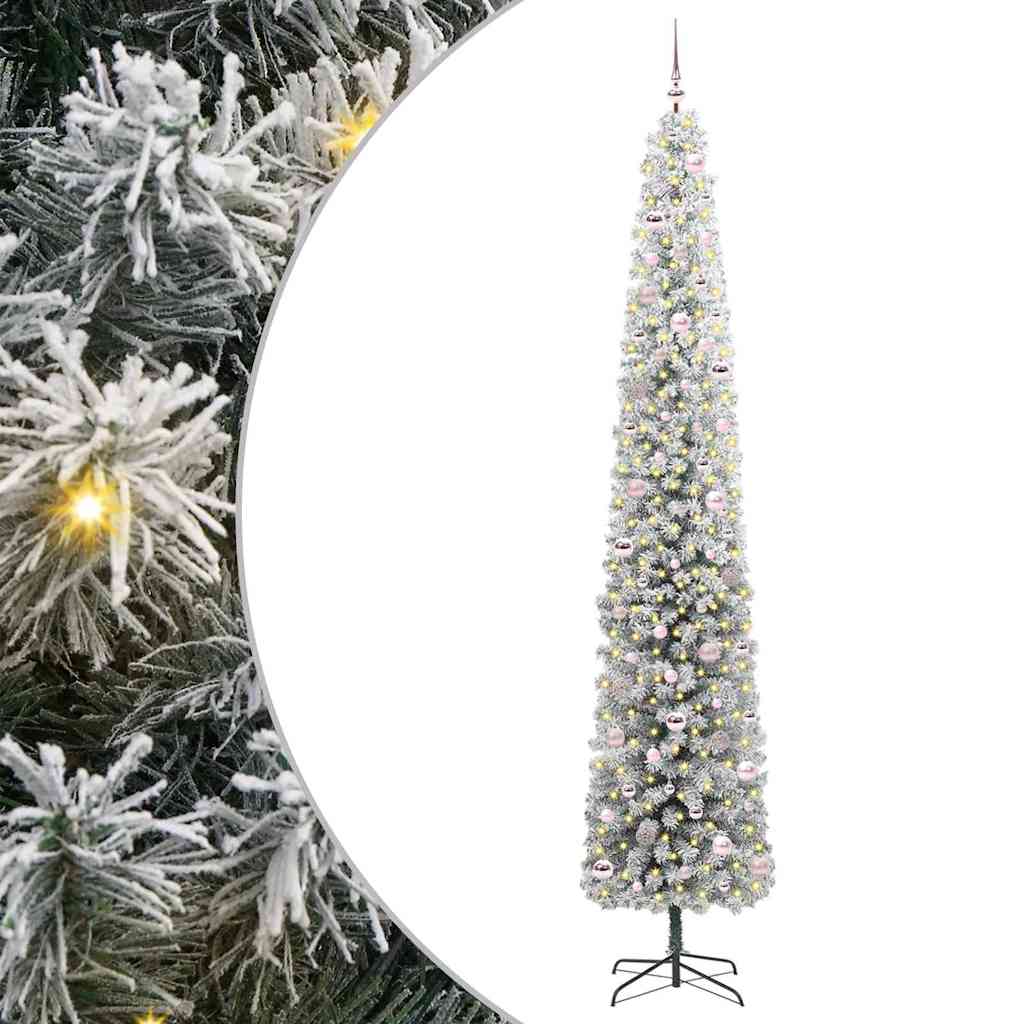 Artificial Christmas Tree with 300 LEDs with Stand Green 270 cm